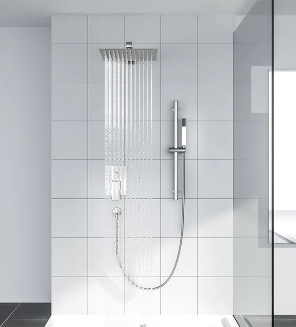 Shower Systems With Sliding Bar